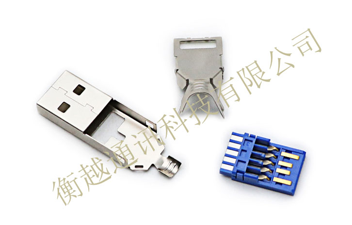 USB 3.0 AM 36長三件式 前殼帶缺口款